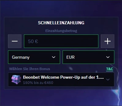 Exklusiver Willkommensbonus für Casino-Spieler bei Beonbet